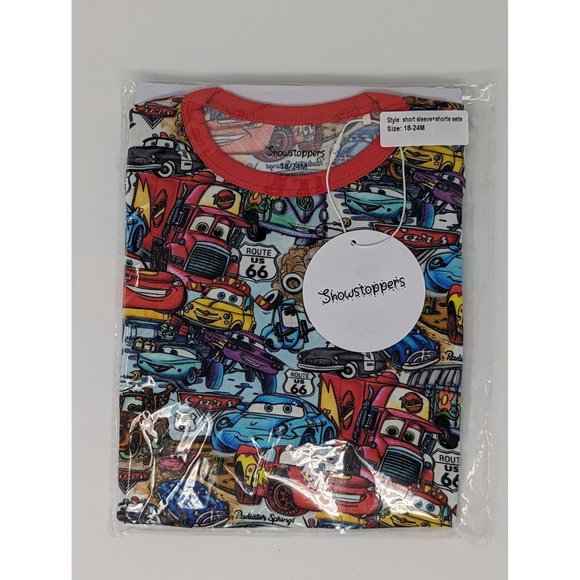 NIB Showstoppers Cars‎ Radiator Springs  Short Sleeve & Short Set 18-24m - Picture 1 of 1